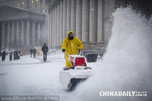 美國紐約遭遇史上最強暴風雪