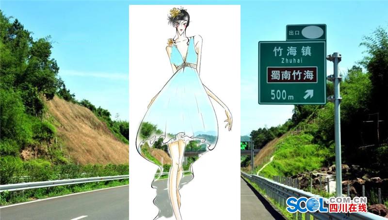 把高速公路做成衣服穿上身 美不美？（組圖）