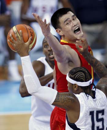 Chinese hoopsters beaten 70-101 by US