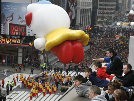 Macy's Thanksgiving day parade in New York