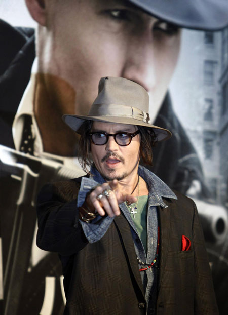 Johnny Depp promotes new movie in Tokyo