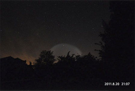 京滬等地夜空驚現UFO？